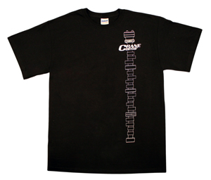 Tshirt, Black, Front